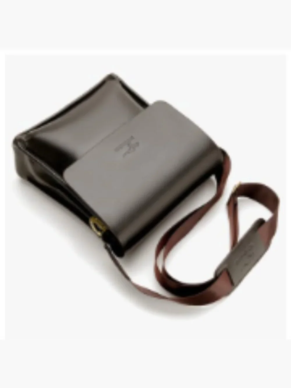 PU Leather Crossbody Messenger Bag for Men Women Travel Work Business Satchel